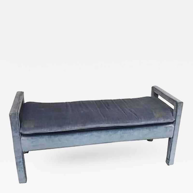 Milo Baughman Beautiful Milo Baughman Window Bench in Light Blue Circa 1970