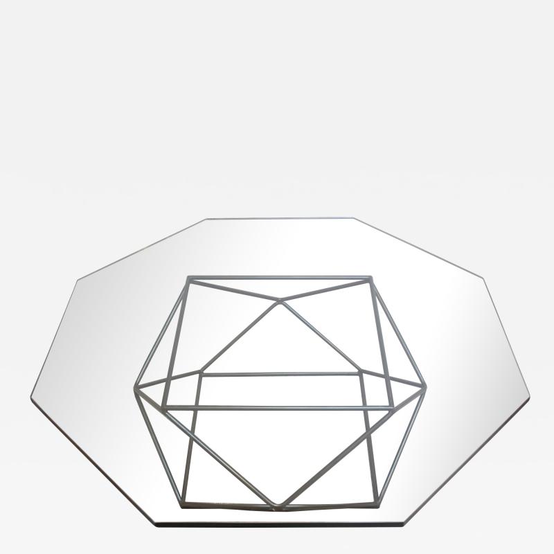 Milo Baughman Geometric Bronze Coffee Table by Milo Baughman for Directional