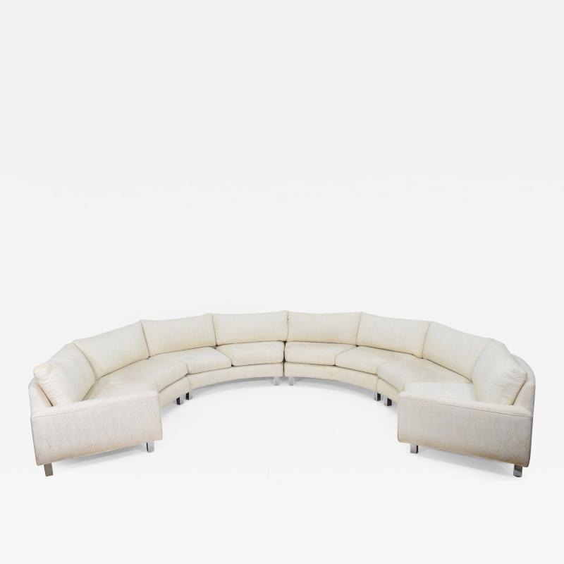 Milo Baughman Large Milo Baughman Four Section Circular Sofa