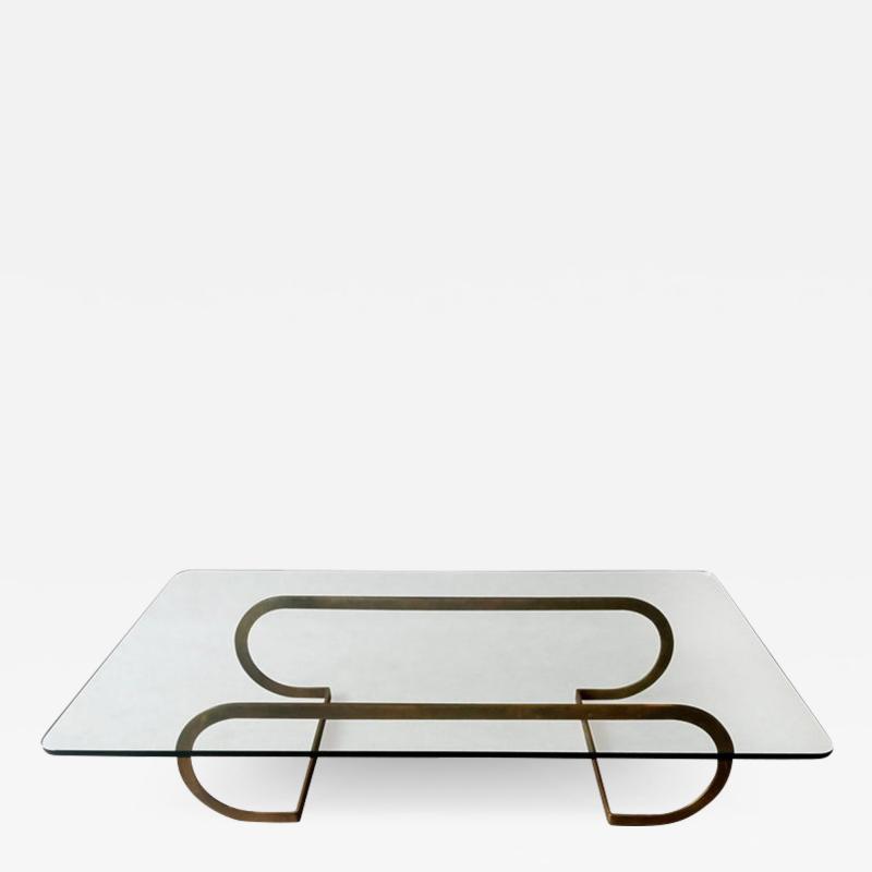 Milo Baughman Milo Baughman Awesome Minimalist Bronze Glass Coffee Cocktail Table MCM Era