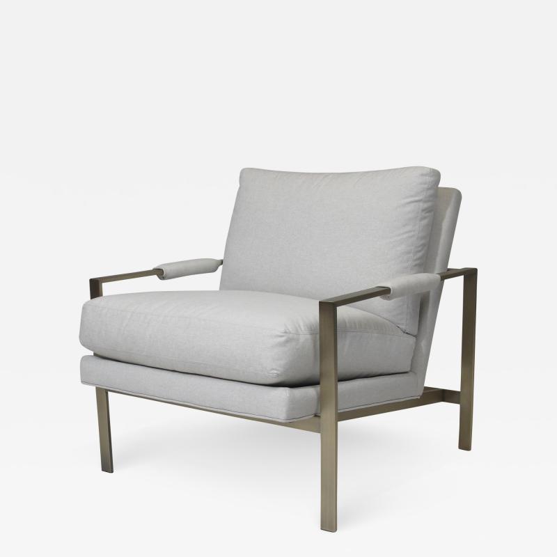 Milo Baughman Milo Baughman Brass Frame Lounge Chairs