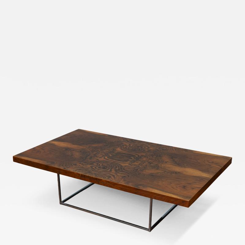 Milo Baughman Milo Baughman Burl Coffee Table for Thayer Coggin