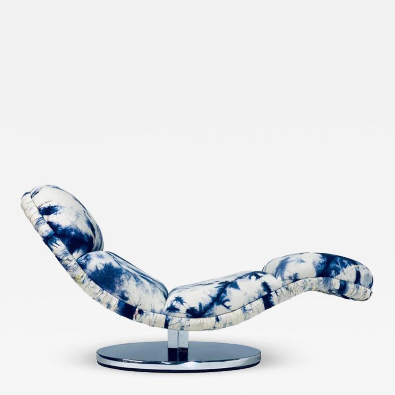 Milo Baughman Milo Baughman Chrome Base Rocking Chaise