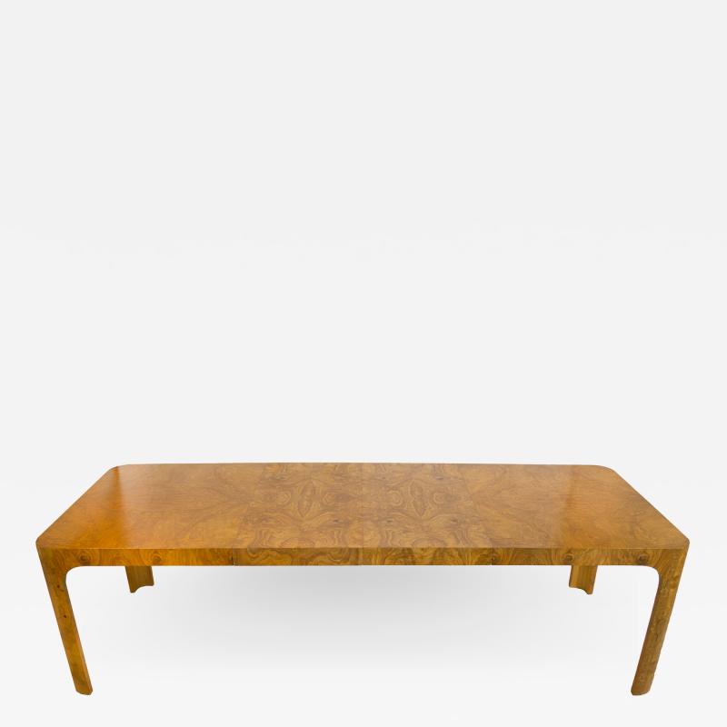 Milo Baughman Milo Baughman Dining Table for Thayer Coggin in Olive Burl Wood 1960s