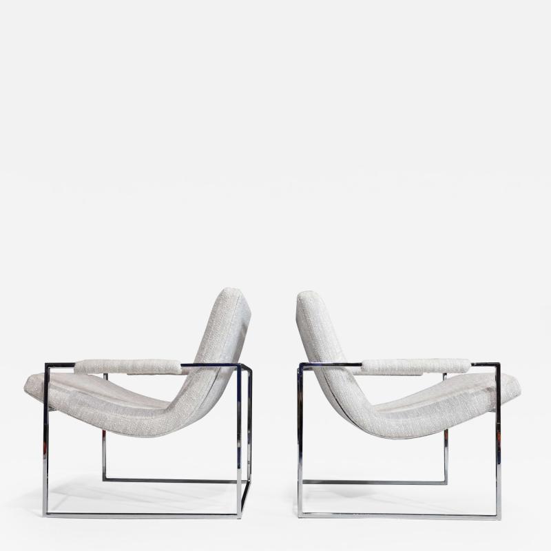 Milo Baughman Milo Baughman Scoop Chairs in Holly Hunt Performance Fabric