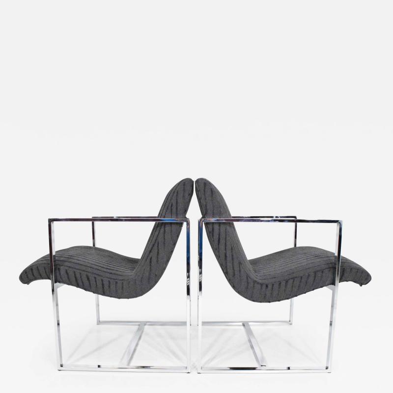 Milo Baughman Milo Baughman Scoop Lounge Chairs