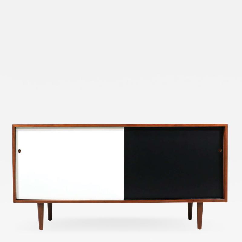 Milo Baughman Milo Baughman Two Tone Lacquered Walnut Credenza for Glenn of California