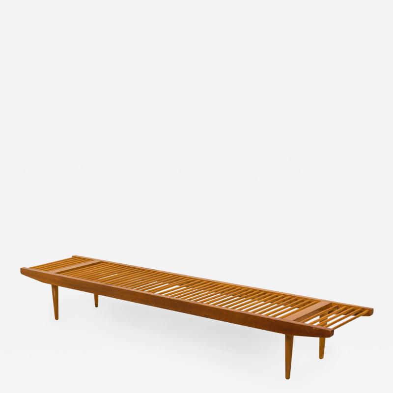 Milo Baughman Milo Baughman for Glenn of California Light Wooden Dowel Bench