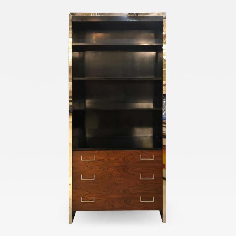 Milo Baughman Milo Baughman for John Stuart Mid Century Modern Bookcase Ebony and Rosewood