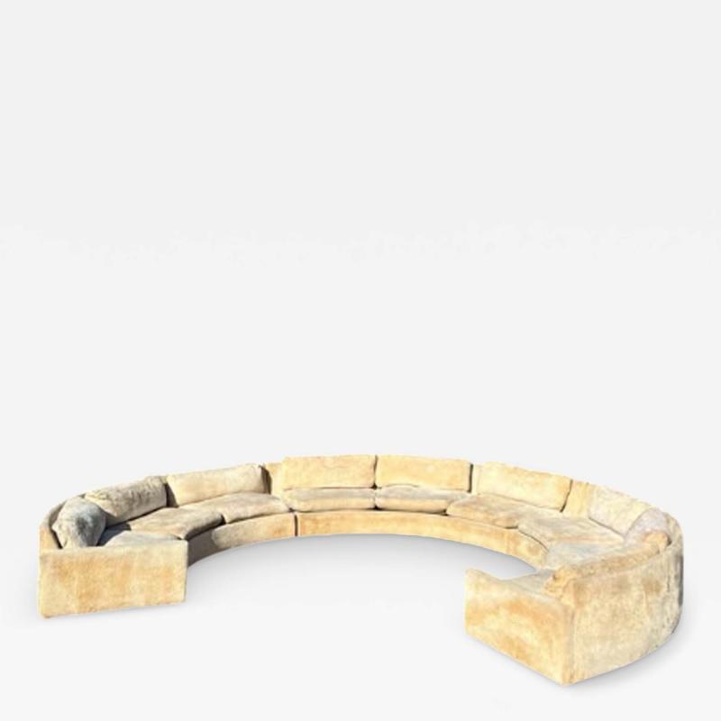 Milo Baughman Milo Baughman for Thayer Coggin Large Sectional Sofa with Rosewood Base