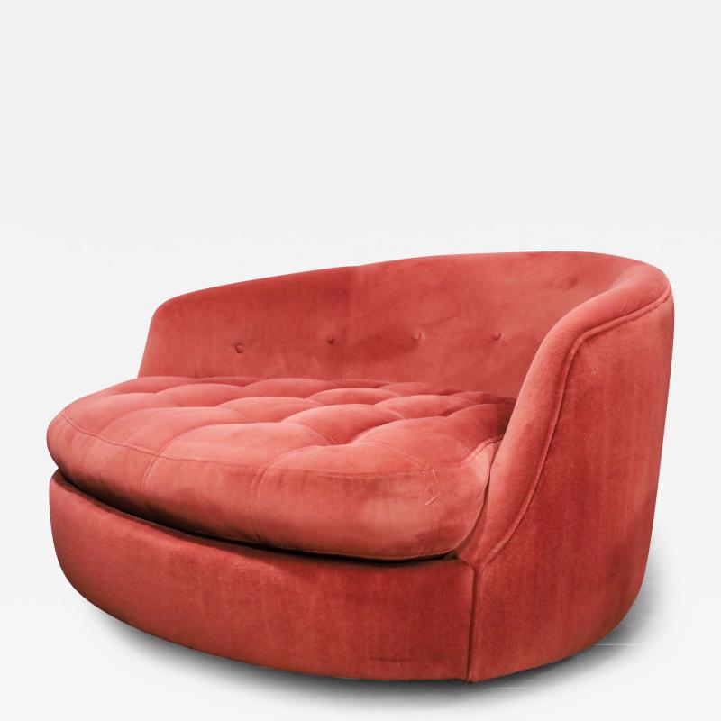 Milo Baughman Milo Baughman for Thayer Coggin Large Swivel Tub Chair