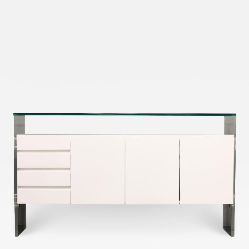 Milo Baughman Milo Baughman for Thayer Coggin White Lacquer Sideboard