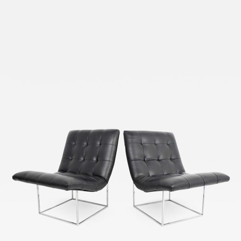 Milo Baughman Pair of Milo Baughman for Thayer Coggin Lounge Chairs