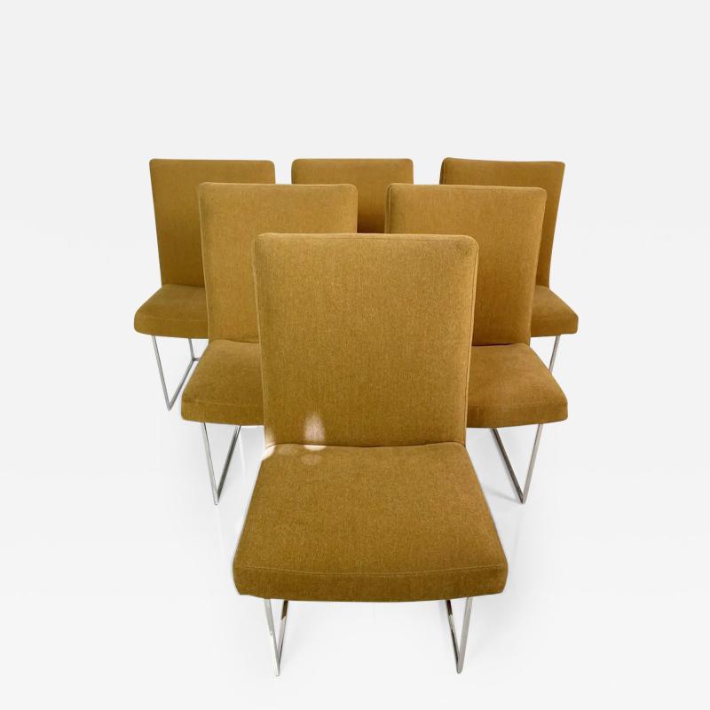 Milo Baughman Set of Six Dining Chairs by Milo Baughman for Thayer Coggin