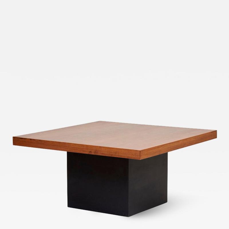 Milo Baughman Square Coffee Table in Wood by Milo Baughman