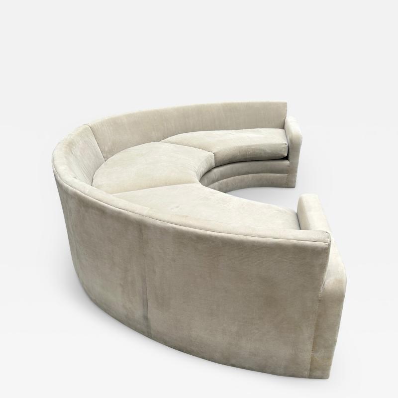 Milo Baughman Wonderful Milo Baughman Thayer Coggin 1 Piece Circular Sofa Mid Century