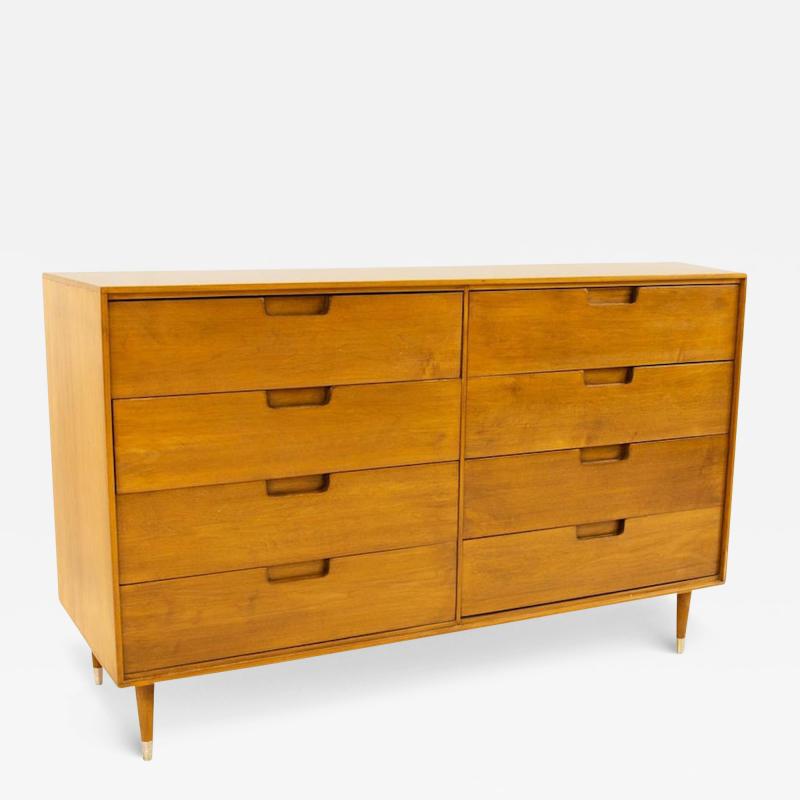 Milo Baughman for Drexel Todays Living Style Mid Century 8 Drawer Blonde Dresser