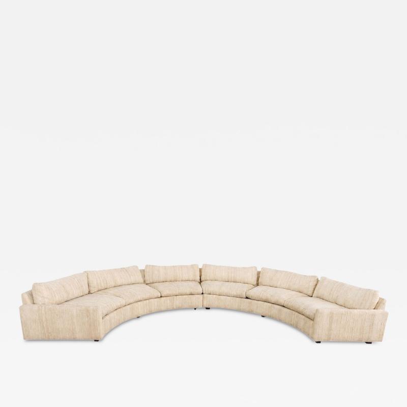 Milo Baughman for Thayer Coggin Semi Circular Sofa 1970