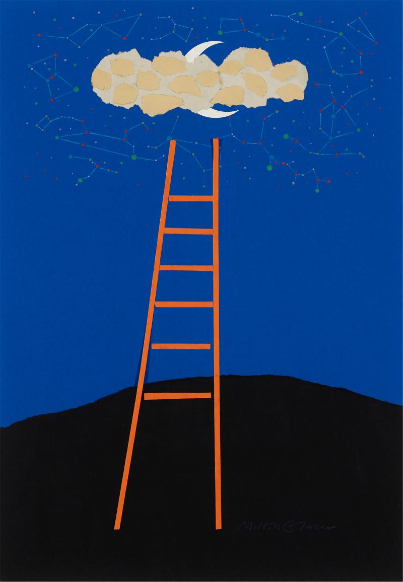 Milton Glaser Juilliard School of Music Ladder poster