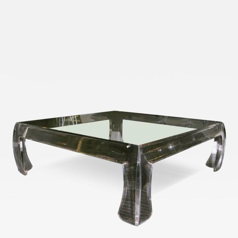 Ming Lucite Cocktail Table