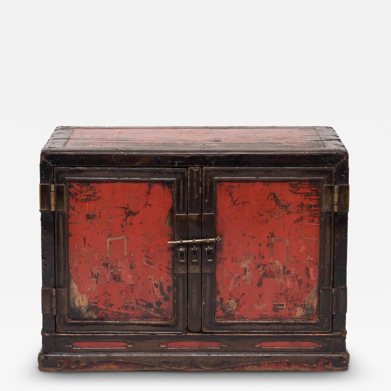 Ming Painted Book Cabinet