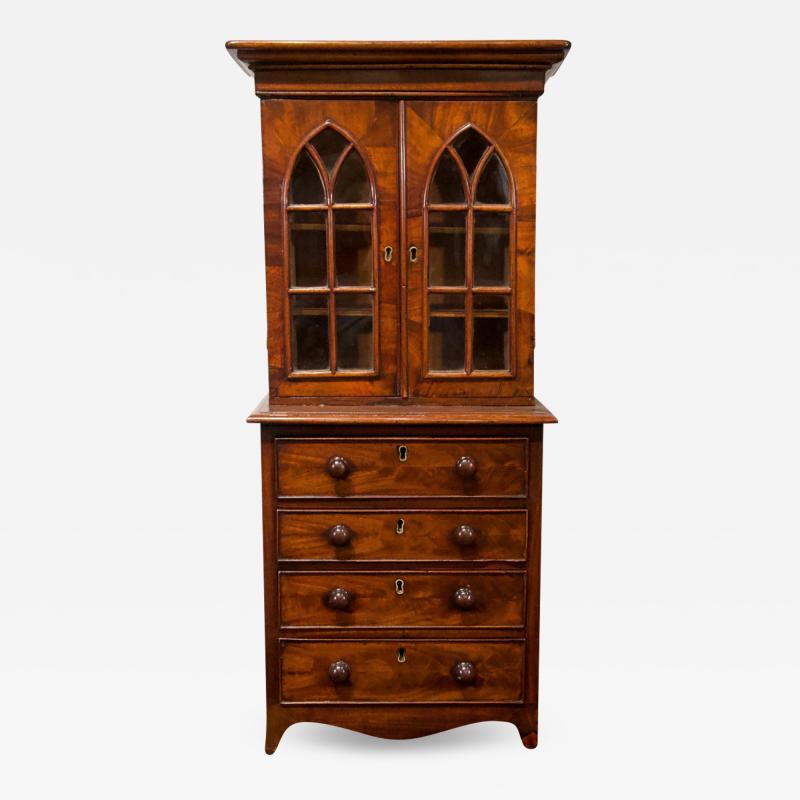 Miniature Example Mahogany Bureau Bookcase