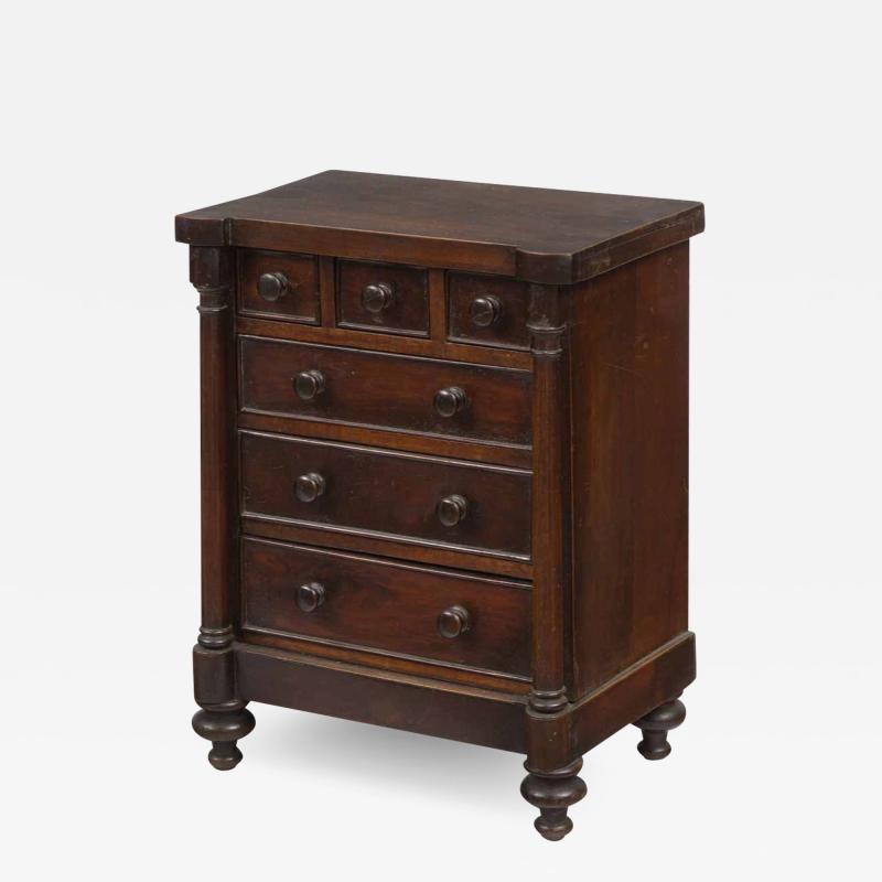 Miniature Mahogany Chest of Drawers Circa 1830