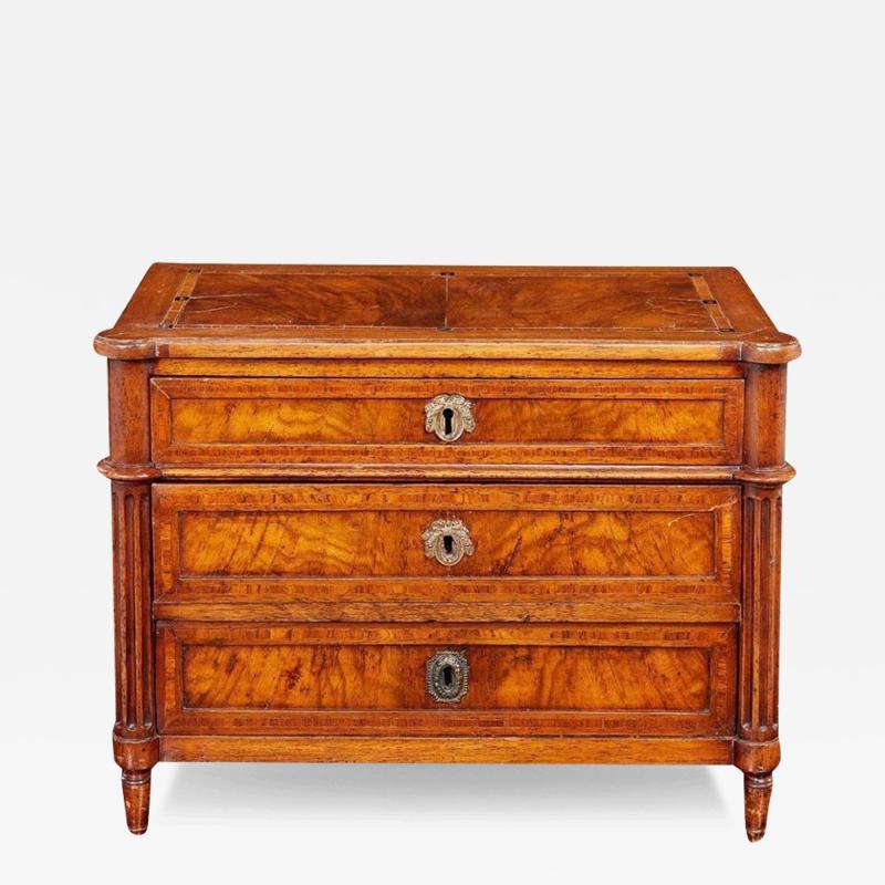 Miniature Walnut Commode