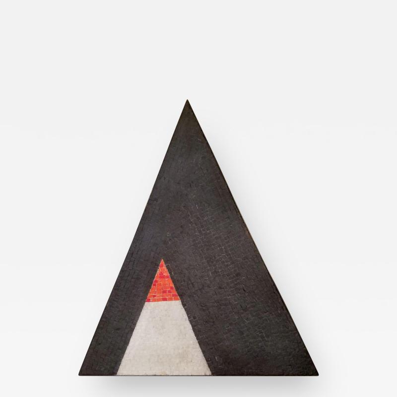 Minimal Triangle Coffee Table Mosaic Netherlands Circa 1960