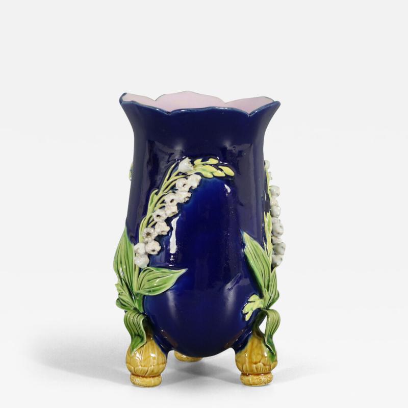 Minton Majolica Lily of the Valley Bulbs Vase