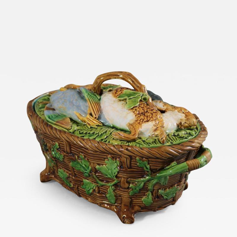 Minton Majolica Mallard Hare Game Pie Dish