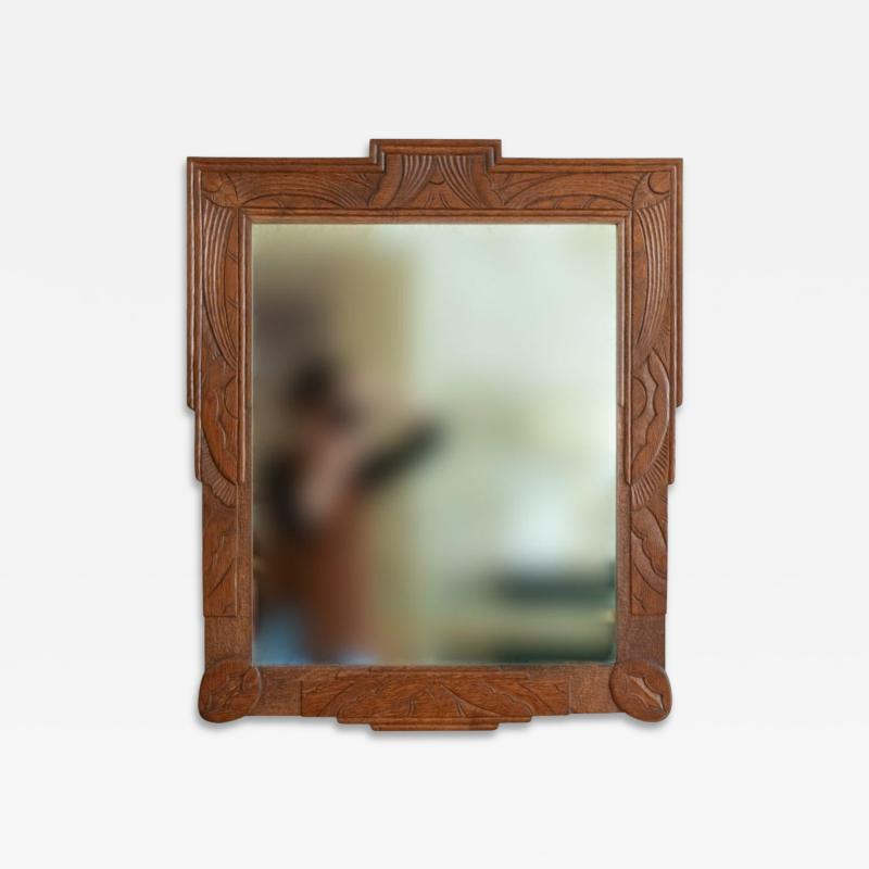Mirror With Wooden Frame Early 1900s