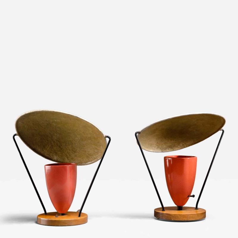 Mitchell Bobrick Pair of Mitchell Bobrick table lamp
