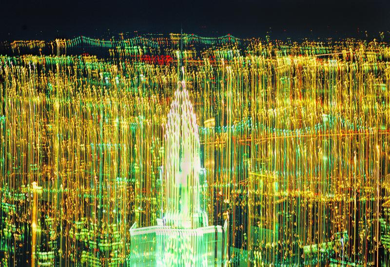 Mitchell Funk Chrysler Building Abstract Expressionist Photography