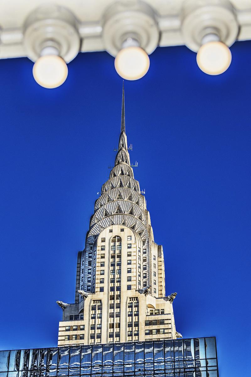 Mitchell Funk Chrysler Building Spire from Grand Central Station