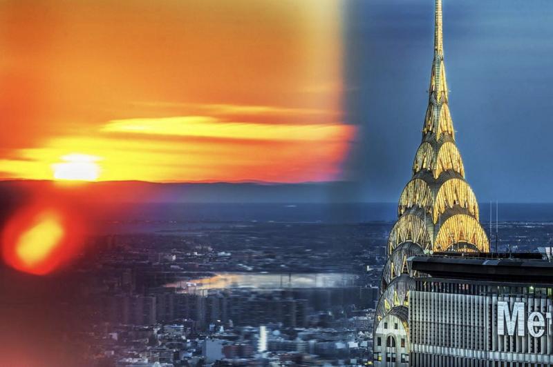 Mitchell Funk Chrysler Building from 30 Rockefeller Center