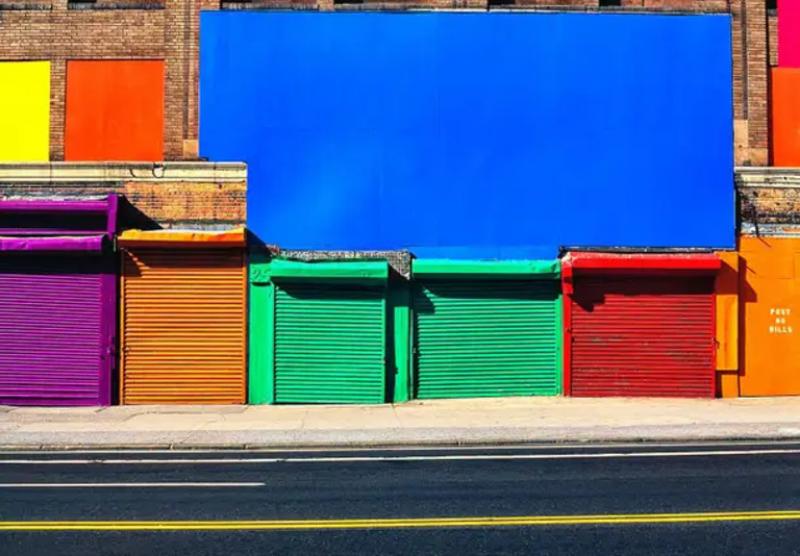 Mitchell Funk Colored Walls 42nd st New York
