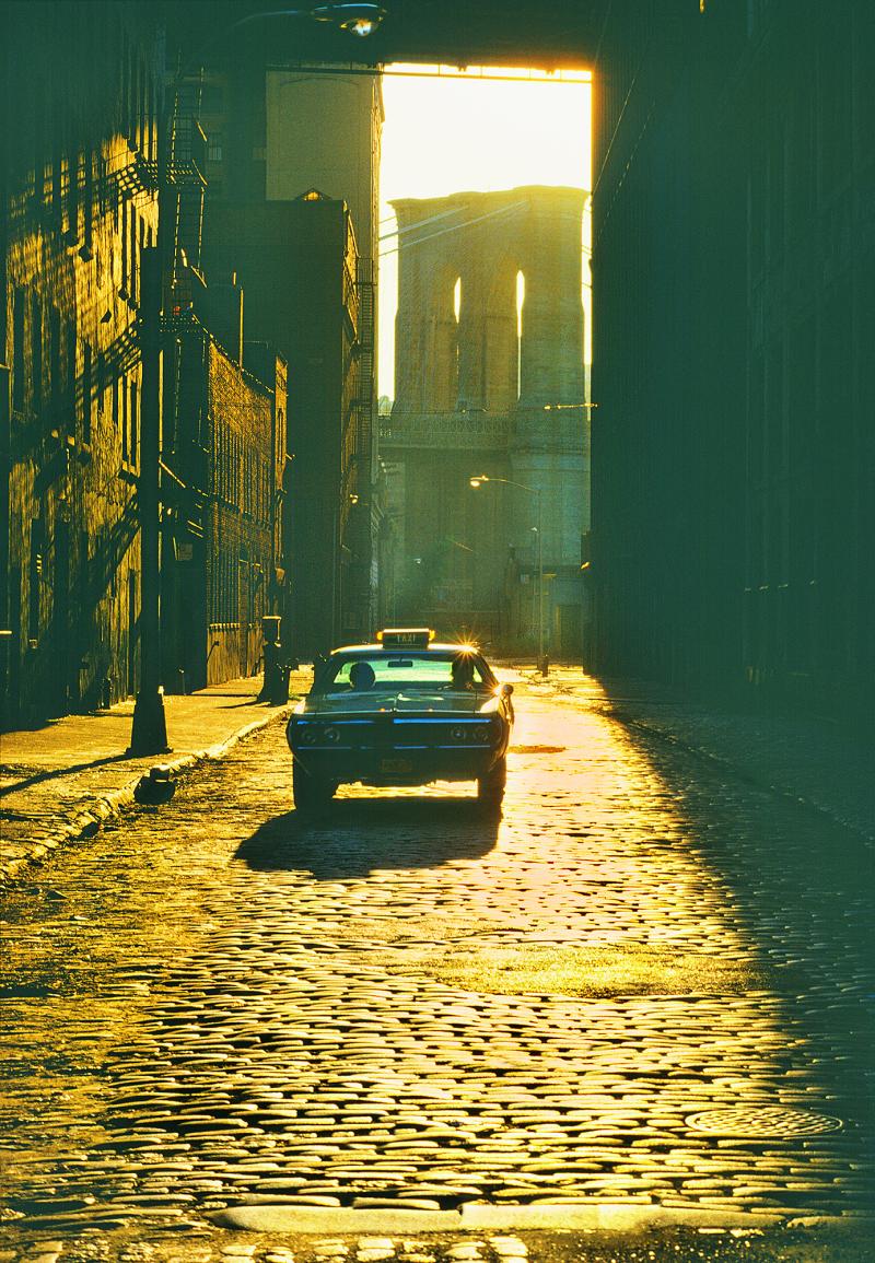 Mitchell Funk Dumbo Gold Brooklyn Bridge Cobblestone Street