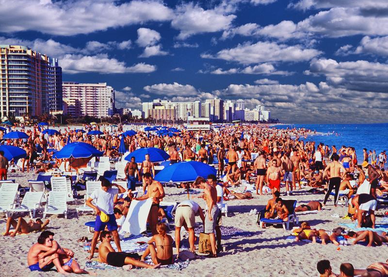 Mitchell Funk Gay Beach A Heavenly Place on Miami Beach Men in Bathing Suits Gay Interest 