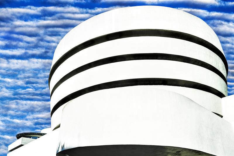 Mitchell Funk Guggenheim Museum Design Inspires Cloud Formation in New York City