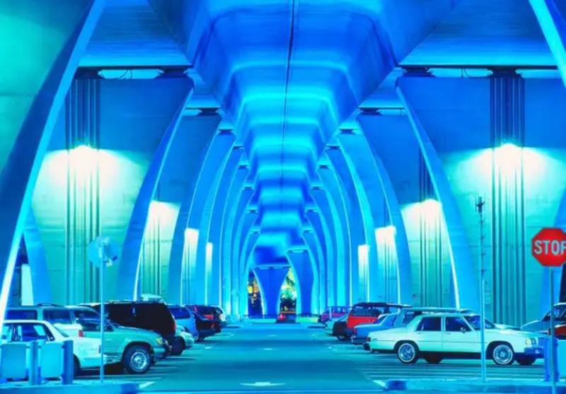 Mitchell Funk Miami Causeway in Blue