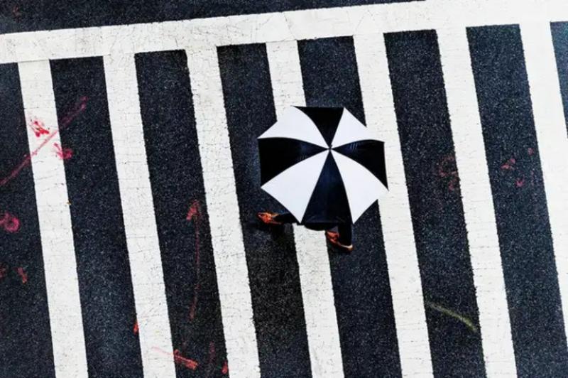 Mitchell Funk Museum Mile Umbrella Abstraction