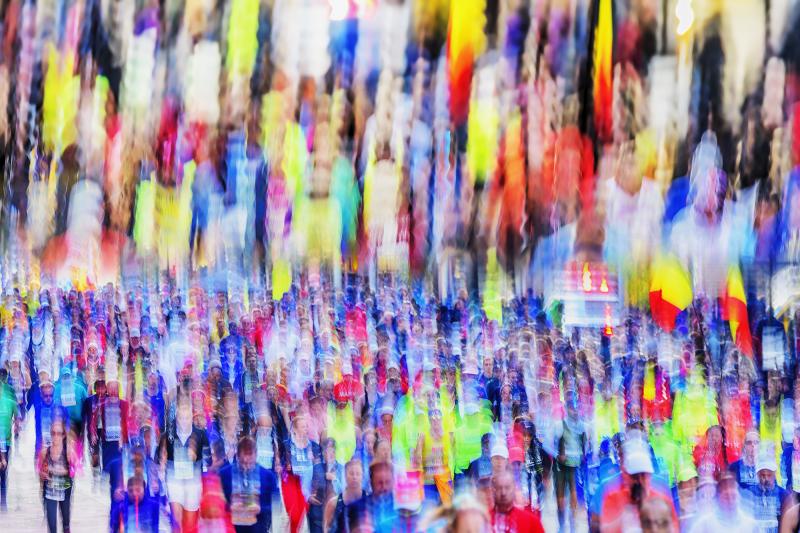 Mitchell Funk New York City Marathon Runners Blur