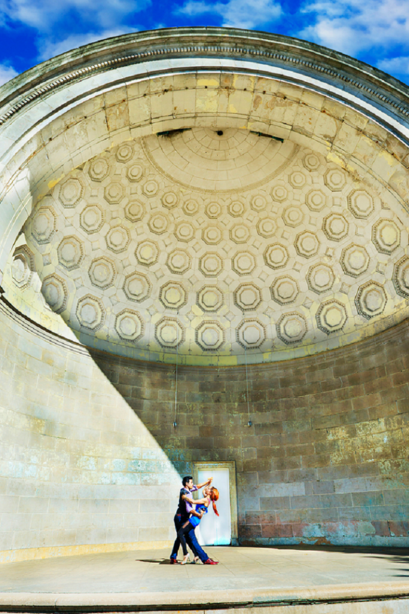 Mitchell Funk Pas de Deux Romantic Tango Partner Dance in Central Park Bandshel 2013