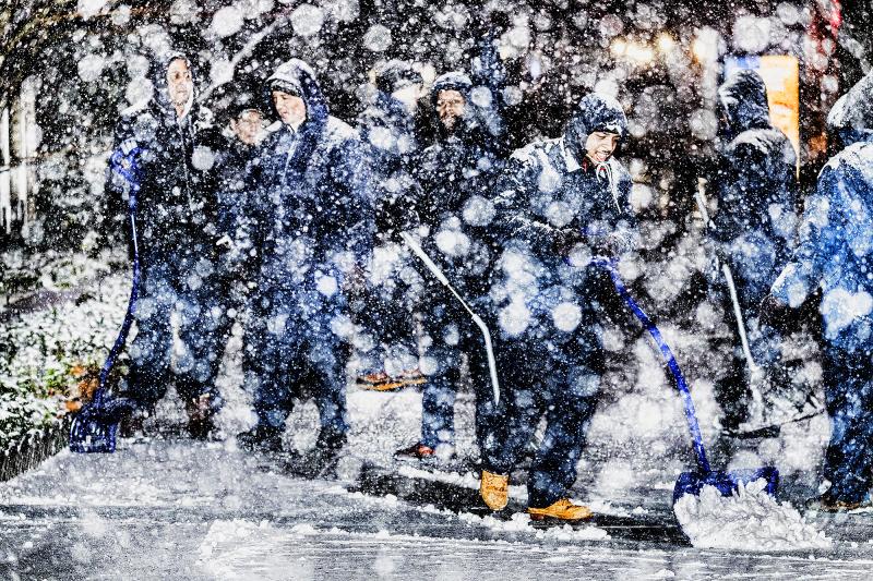 Mitchell Funk Shoveling