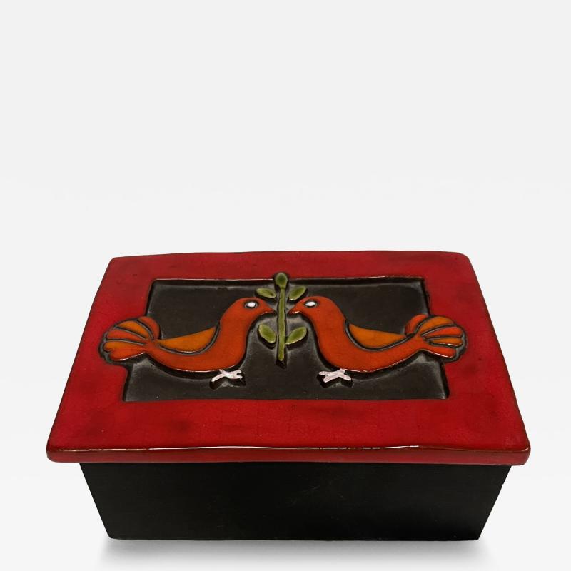 Mithe Espelt 1970s D corative Ceramic box by Mith Espelt