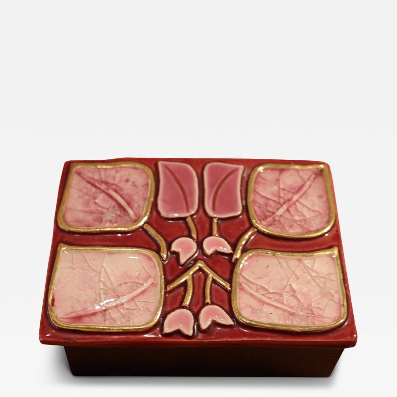 Mithe Espelt A Mithe Espelt Pink Floral Jewellery Box