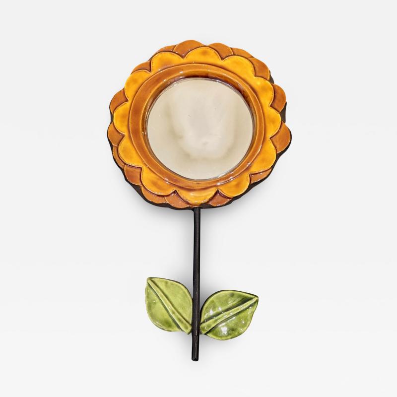 Mithe Espelt CAMELIA Flower hand mirror by Mith Espelt 1965 