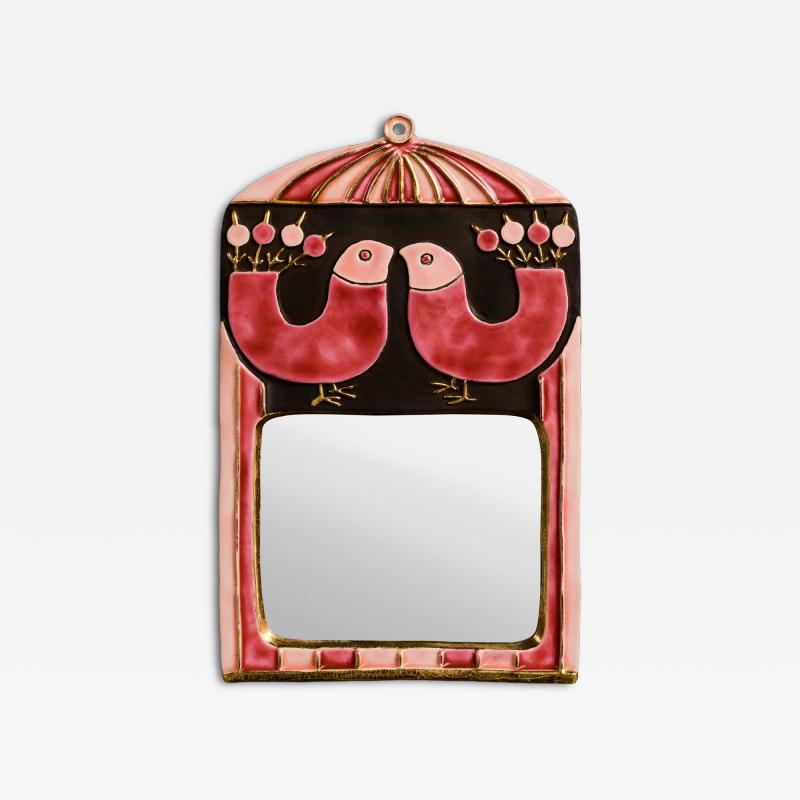 Mithe Espelt Mithe Espelt Cage Mirror in Pink and Red Shades