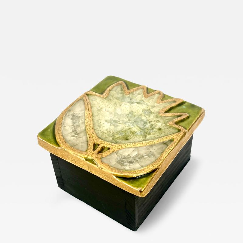 Mithe Espelt Mithe Espelt Mithe Espelt Ceramic Jewelry Box France c 1968
